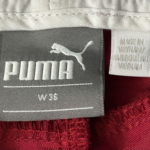 Puma Bermuda Chino Shorts Men's Size 36 Rust Flat Front Four Pocket - Picture 7 of 9